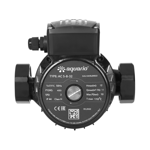 Насос циркуляционный AQUARIO AC 5-8-32 до 200 л./мин., 180 мм