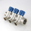 Коллектор 4 выхода Valtec 1"x1/2"Н с вентилями VTc.560.N.0604