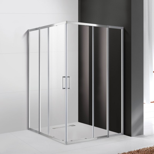 Душевой уголок 130x130 Cezares MOLVENO-A-22-100+30-P-Cr