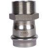 Соединитель ВПр-НР 42x11/2" пресс, нержавеющая сталь Rommer