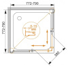 Душевой уголок 80x80 Cezares PRATICO-A-2-80-C-Cr