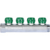 Коллектор 4 выхода STOUT 1"x1/2" с вентилями SMB-6850-011204