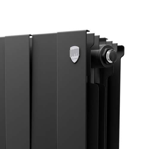 Биметаллический радиатор Royal Thermo PianoForte 300 - 16 секций, боковое, черный Noir Sable