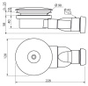 Душевой поддон 120x100 Cezares TRAY-A-RH-120/100-550-15-W-L левый, асимметричный, акриловый