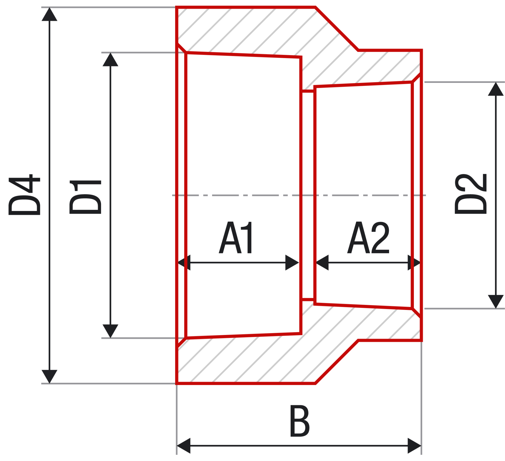 Муфта переходная FV-plast 32х25 полипропилен AA209032025