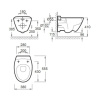 Унитаз подвесной Jacob Delafon Presquile E4440-00 белый 380х314х550