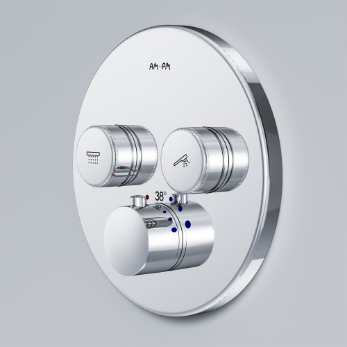 Смеситель встраиваемый Am.Pm Inspire V2.0 F50A85700 TouchReel с термостатом, 2 потребителя, хром
