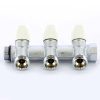 Коллектор 3 выхода Tiemme 3/4"x3/4"евроконус с вентилями, никелированый 1860011