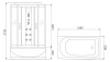 Душевой бокс 170x80 Erlit Comfort ER4517TP-C3