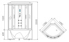 Душевой бокс 150x150 Erlit Comfort ER4350T-W3
