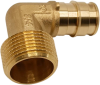 Угольник с резьбой РОСТерм 20x1/2"Н латунь, лайт Q&E PE-x L20ELB34EXT