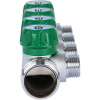 Коллектор 4 выхода STOUT 1"x1/2" с вентилями SMB-6850-011204