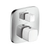 Смеситель для душа Hansgrohe PuraVida 15775400 Белый/Хром, скрытого монтажа, неполный комплект, термостатический