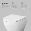 Подвесной унитаз Am.Pm Spirit V2.0 C701700SC белый, FlashClean безободковый с сиденьем микролифт