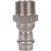 Соединитель ВПр-НР 15x3/4" пресс, нержавеющая сталь Rommer