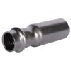 Муфта переходная однораструбная НПр 22x15 пресс, нержавеющая сталь Rommer