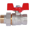Кран шаровой 3/4"ВН с американкой, ручка бабочка Rommer