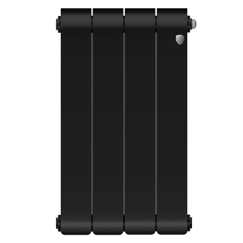 Биметаллический радиатор Royal Thermo INFINITY 500 - 4 секции, боковое, черный Noir Sable