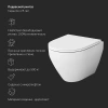 Унитаз с инсталляцией Am.Pm IS47051.701700 клавиша Pro S хром + Spirit V2.0 белый, безободковый, сиденье микролифт