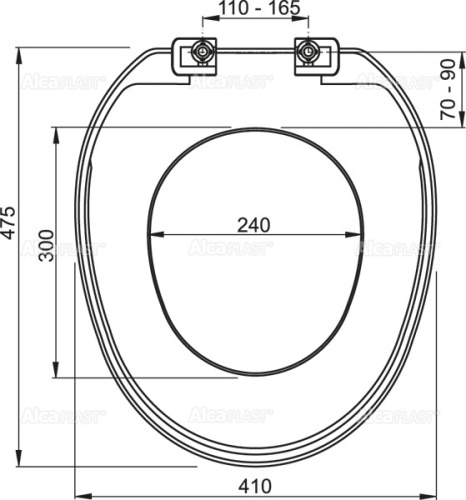 Сиденье Alcaplast для унитаза A3553