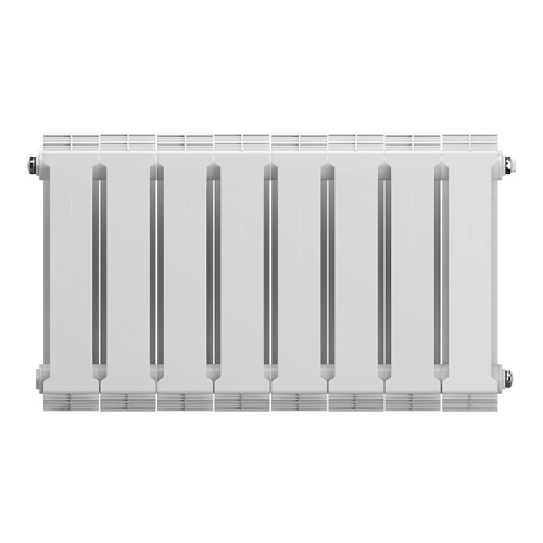 Биметаллический радиатор Royal Thermo PianoForte 300 - 8 секции, боковое, белый Bianco Traffico