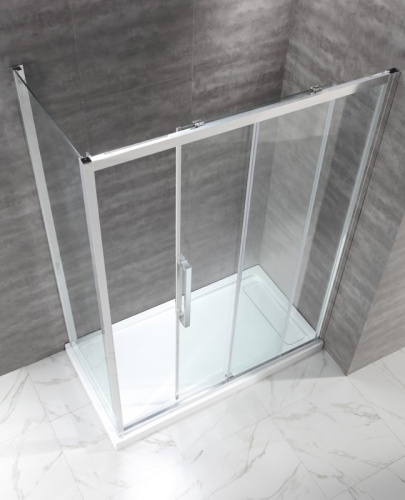 Душевой уголок 130x90 Cezares LUX-SOFT-W-AH-1-130/90-C-Cr-IV