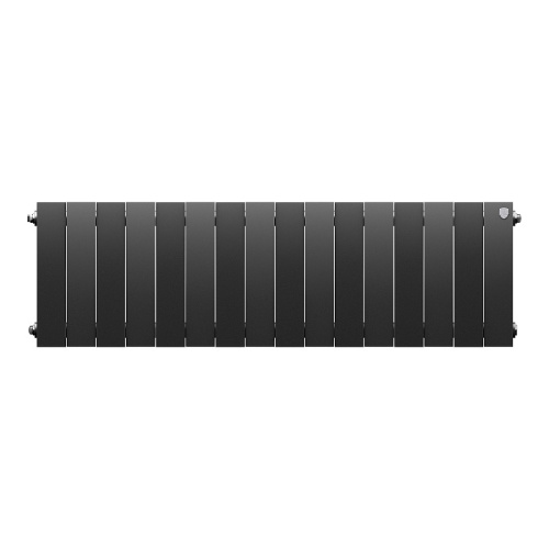 Биметаллический радиатор Royal Thermo PianoForte 300 - 16 секций, боковое, черный Noir Sable