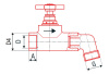 Вентиль садовый FV-plast 20х20 полипропилен AA276020000