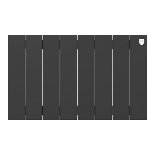 Биметаллический радиатор Royal Thermo PianoForte 300 - 8 секции, боковое, черный Noir Sable