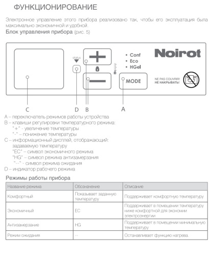 Конвектор электрический Noirot Spot E-5 plus 1000