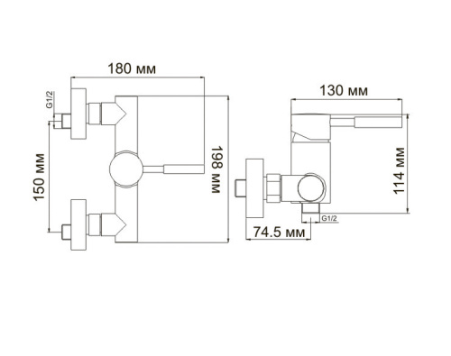 Смеситель WasserKraft Main 4102 для душа