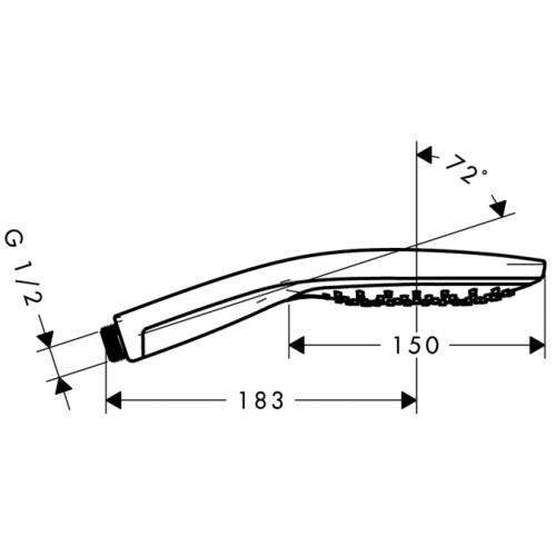Ручной душ Hansgrohe Raindance Select S 150 Air 3jet хром/белый 28587400