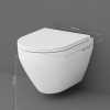 Подвесной унитаз Am.Pm Spirit V2.0 C701700SC белый, FlashClean безободковый с сиденьем микролифт