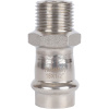 Соединитель ВПр-НР 18x1/2" пресс, нержавеющая сталь Rommer