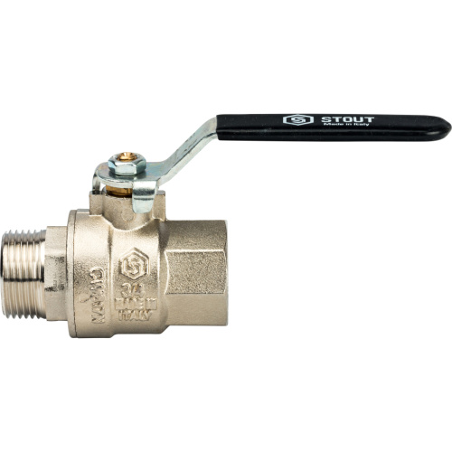 Кран шаровой 3/4"ВН ручка рычаг Stout SVB-0003-000020