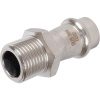 Соединитель ВПр-НР 15x1/2" пресс, нержавеющая сталь Rommer