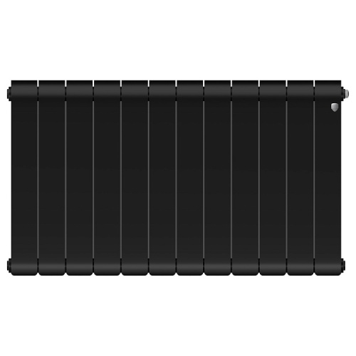 Биметаллический радиатор Royal Thermo INFINITY 500 - 12 секций, боковое, черный Noir Sable