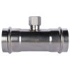 Тройник с резьбой ВПр-ВР 54x1/2"x54 пресс, нержавеющая сталь Rommer