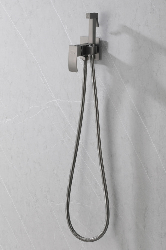 Смеситель ABBER Wasserfall AF8625NG с гигиеническим душем, никель