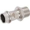 Соединитель ВПр-НР 15x1/2" пресс, нержавеющая сталь Rommer
