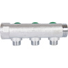 Коллектор 3 выхода STOUT 1"x1/2" с вентилями SMB-6850-011203