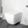 Унитаз с инсталляцией Am.Pm IS100251.901701 MasterFit клавиша S хром + Gem белый, безободковый, сиденье микролифт