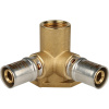 Водорозетка проходная пресс 16x1/2"В Stout металлопластик SFP-0015-001216