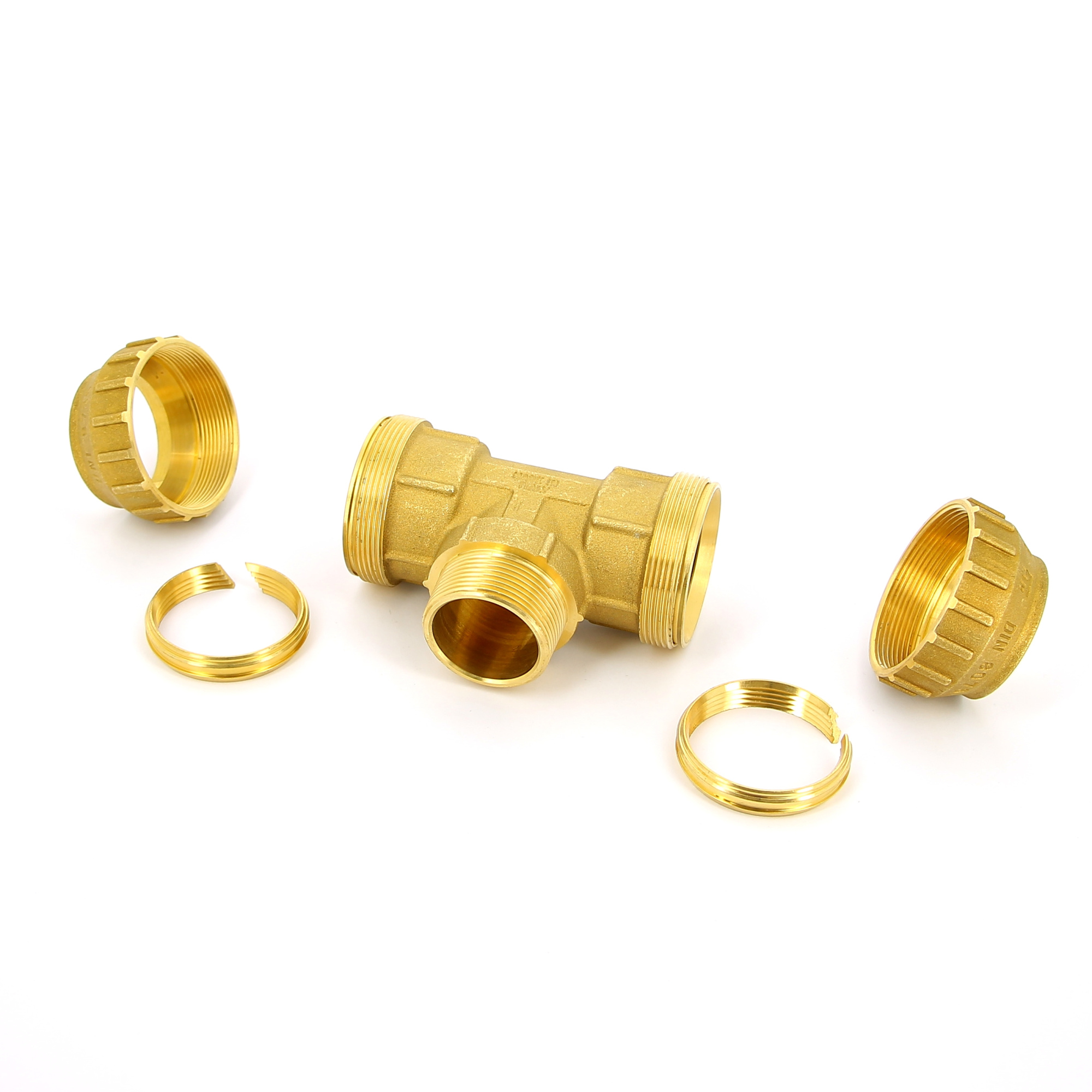 Тройник с резьбой Tiemme 25x3/4"Нx25 латунь для ПНД 3400069