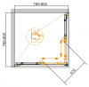 Душевой уголок 100x100 Cezares GIUBILEO-A-2-100-SCORREVOLE-CP-Cr