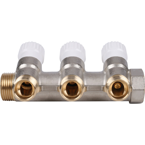 Коллектор 3 выхода STOUT 3/4"x1/2" с вентилями SMB 6851 341203