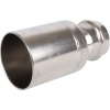 Муфта переходная однораструбная НПр 54x35 пресс, нержавеющая сталь Rommer