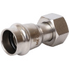 Соединитель с накидной гайкой 18x1/2" пресс, нержавеющая сталь Rommer