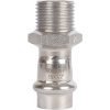 Соединитель ВПр-НР 15x1/2" пресс, нержавеющая сталь Rommer