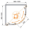 Душевой уголок 90x90 Cezares ANIMA-W-R-2-90-C-Cr-IV